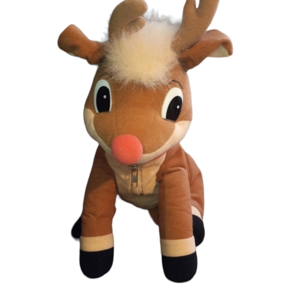 Rudolph the Red‎ Nosed Reindeer Pajama Bag 12" 1999 Heartland Apparel plush